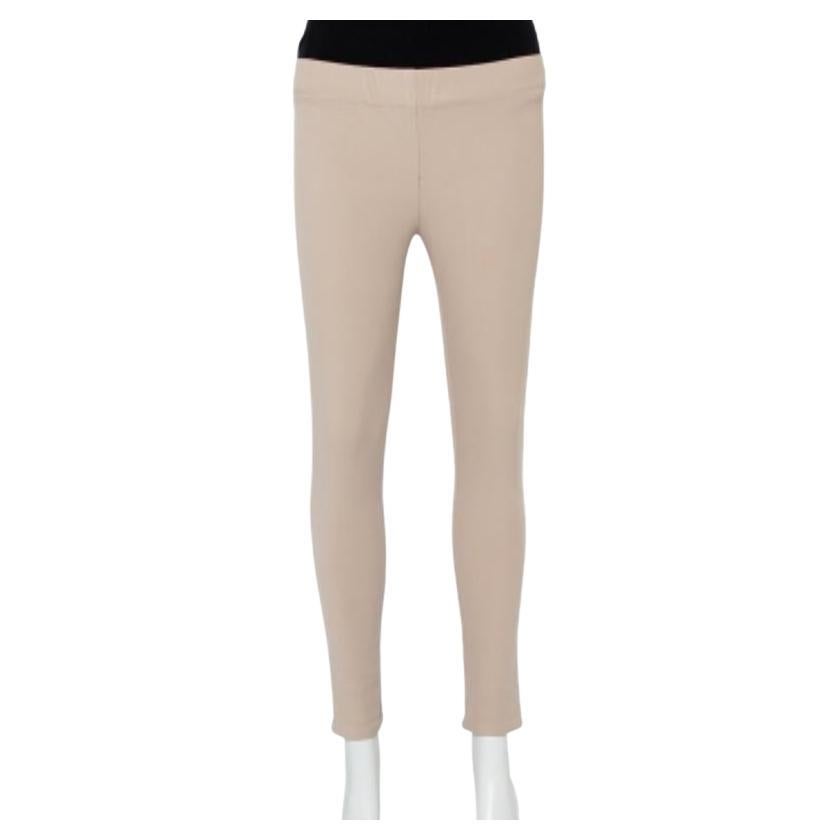Joseph Beige Stretch Gabardine Leggings S For Sale