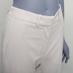 JOSEPH beige Schurwollmischung Classic Hose mit weitem Bein FR34 XS