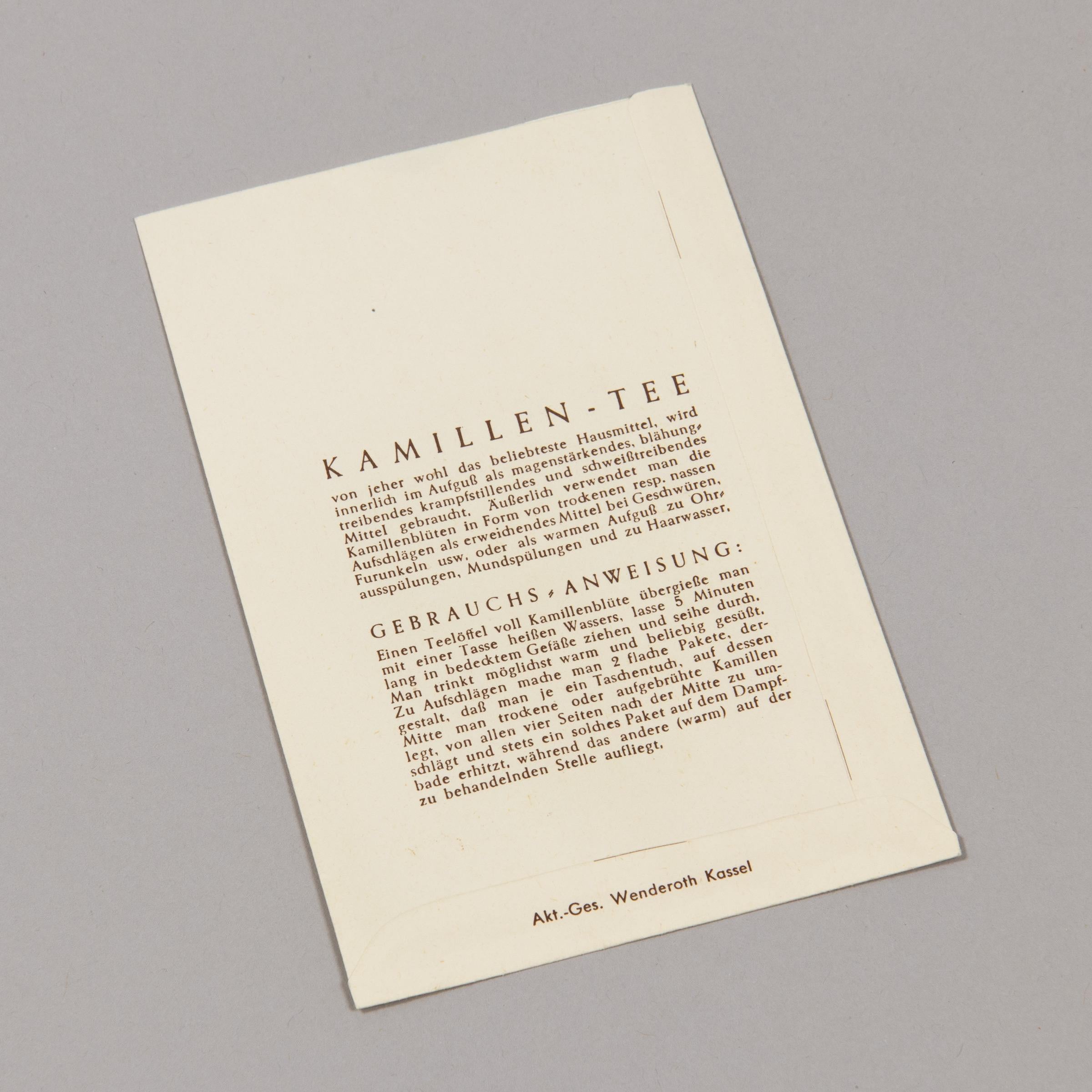 Joseph Beuys, 1 Wirtschaftswert (Kamillentee) - Signed Readymade For Sale 3