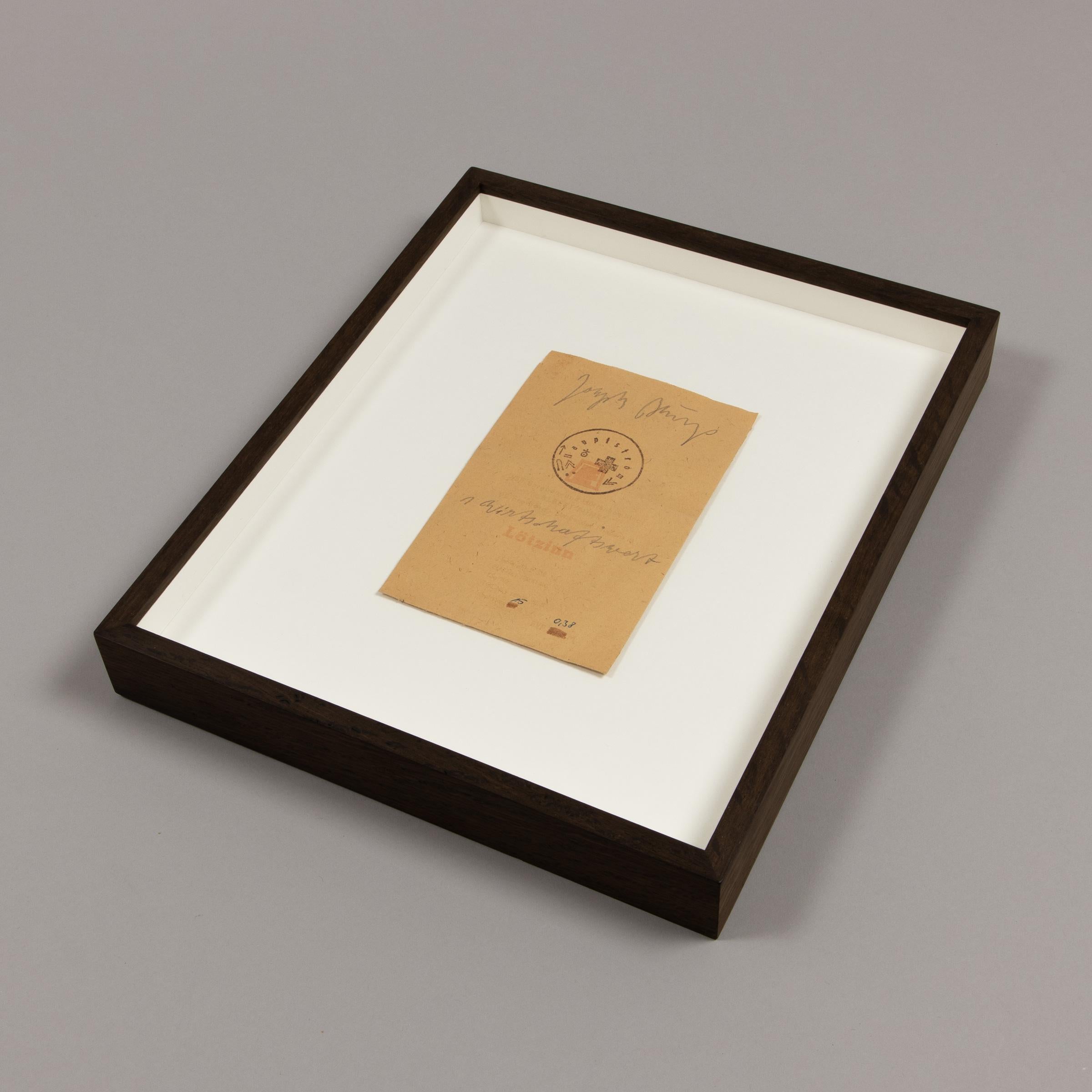 Joseph Beuys, 1 Wirtschaftswert (Lötzinn) - Readymade signé de 1977 en vente 1