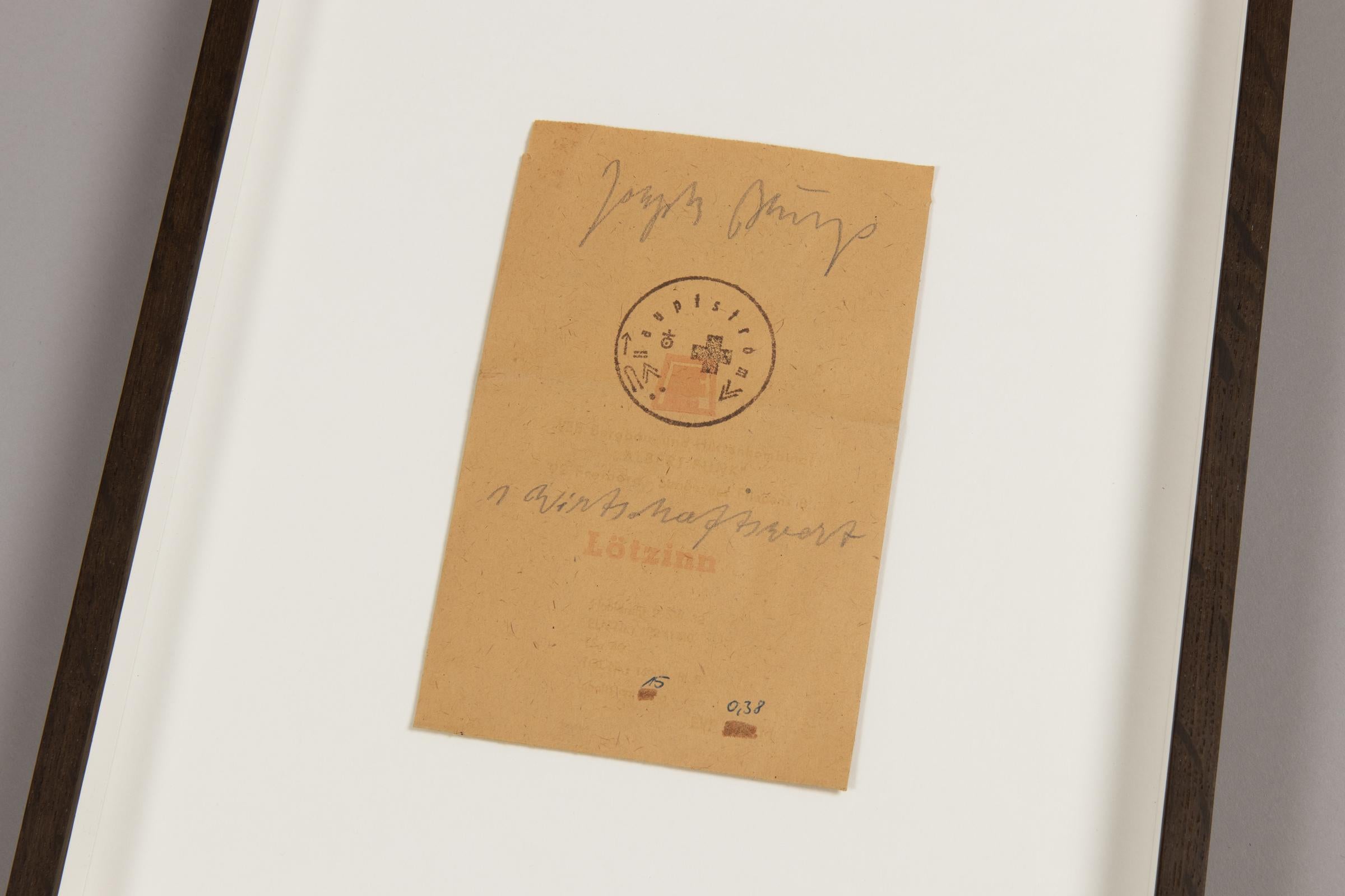 Joseph Beuys, 1 Wirtschaftswert (Lötzinn) - Readymade signé de 1977 en vente 4