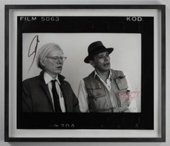 Beuys & Warhol, New York 1979, photographie de ZOA, l'un des neuf signés par Warhol