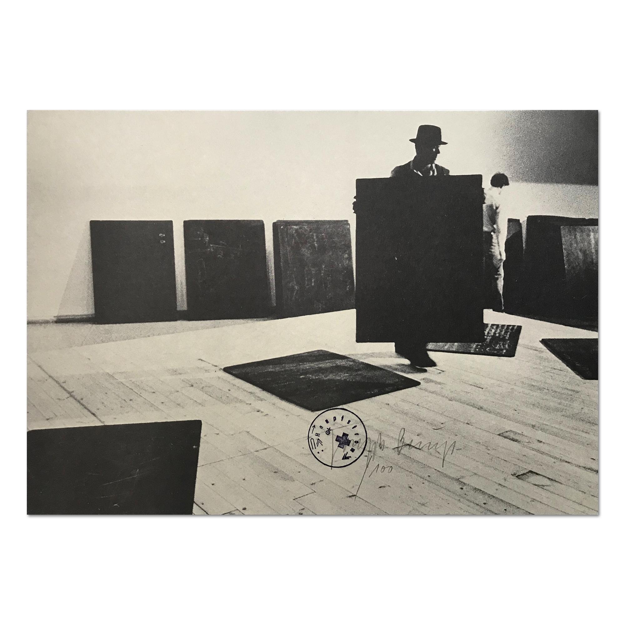 Joseph Beuys, Aufbau - Stampa firmata, 1977, Arte concettuale, Fluxus, Arte moderna in vendita 1