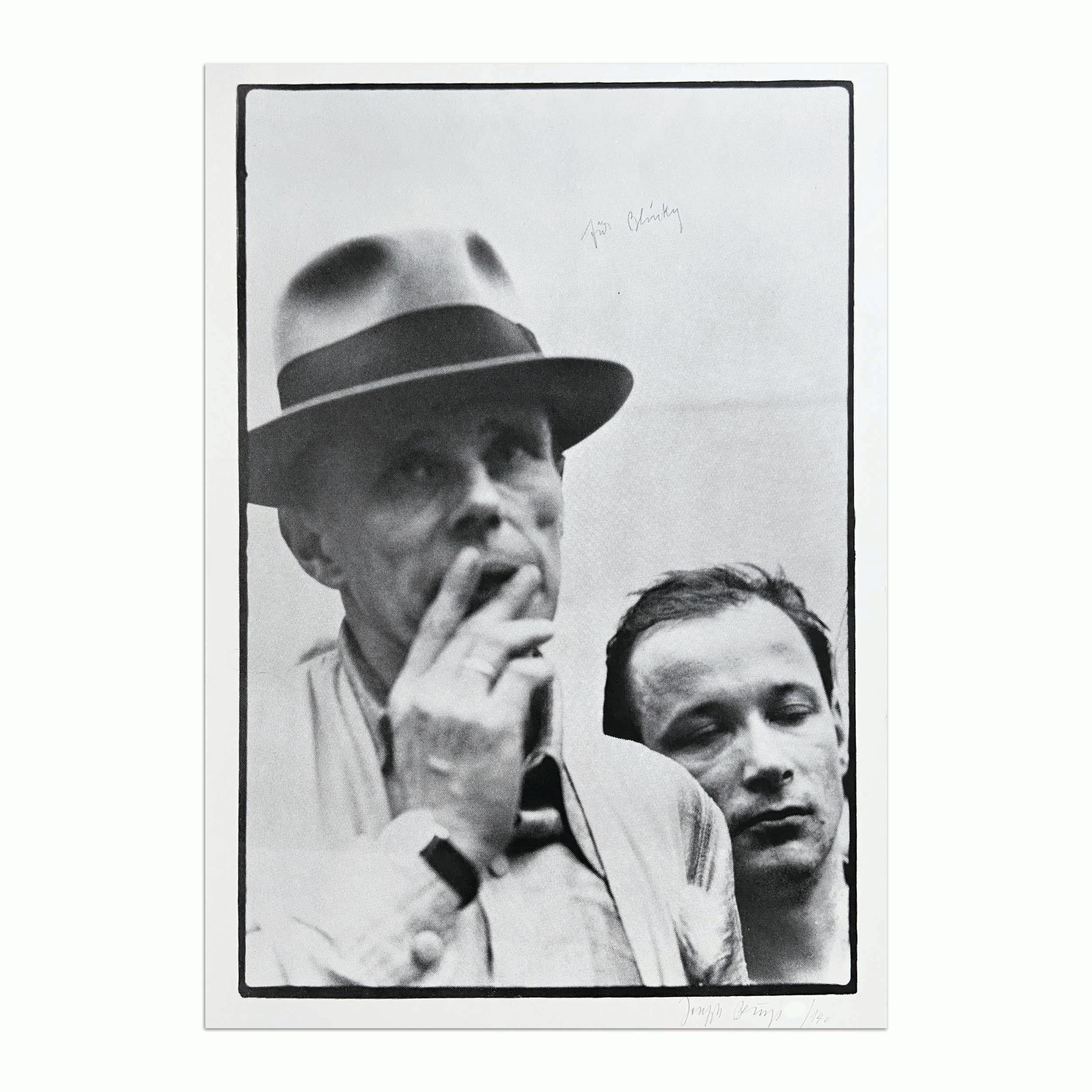 Joseph Beuys (German, 1921-1986)
Für Blinky, 1980
Medium: Screenprint and pencil on cardstock
Dimensions: 84.5 x 59.4 cm (33.3 x 23.4 in)
Edition of 140: Hand signed and numbered in pencil
Publisher: Galerie Klein, Bonn
Catalogue raisonné: