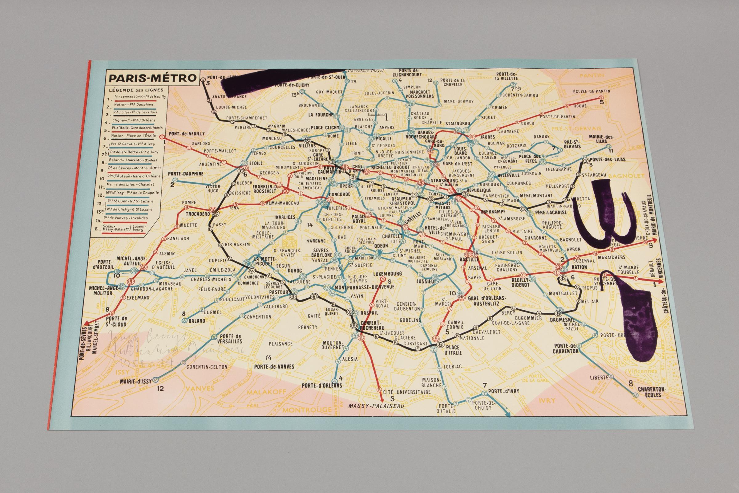 Joseph Beuys, Iniciación Gauloise - 1976, Arte conceptual, Fluxus, Impresión firmada en venta 3