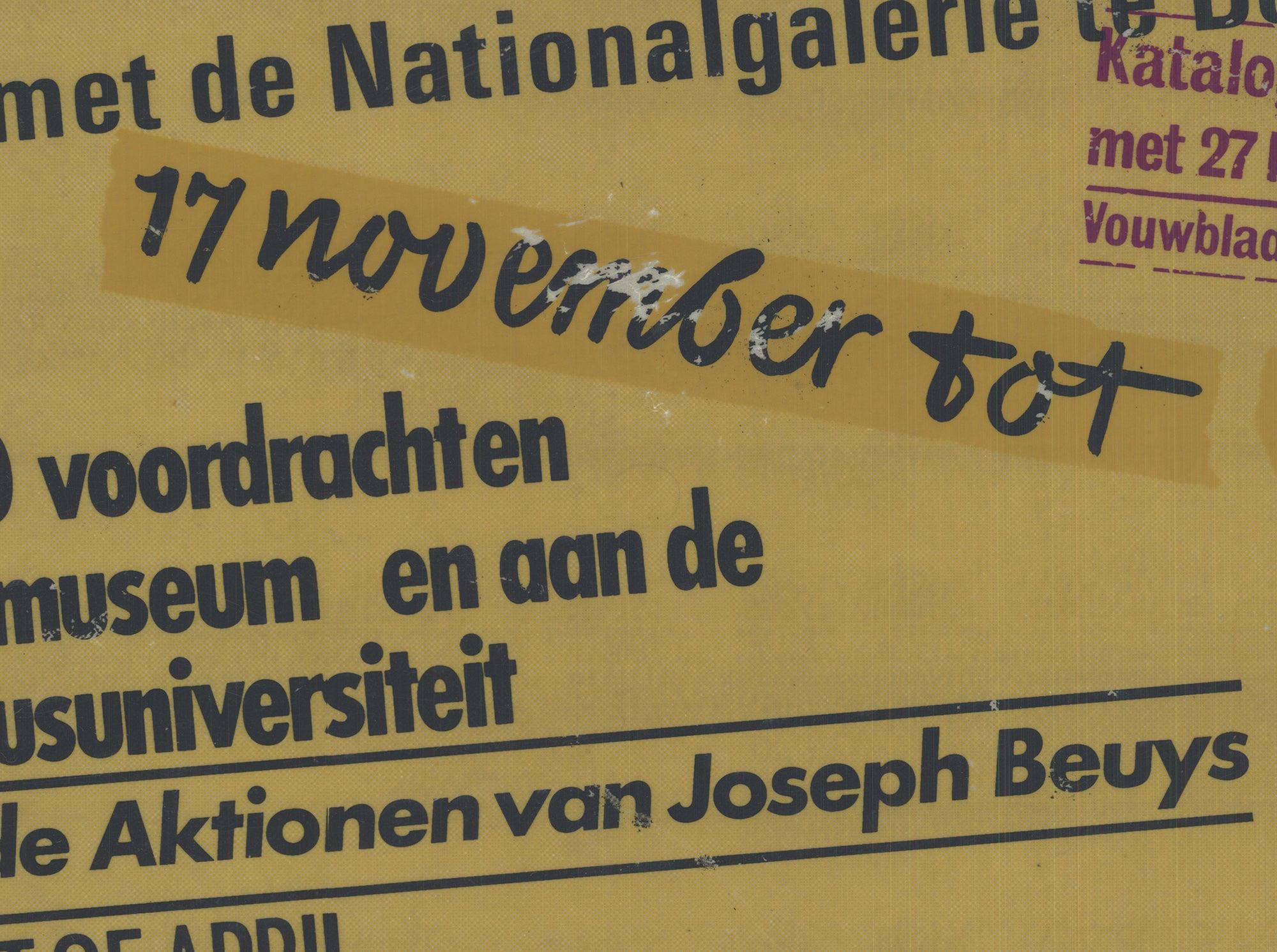 Joseph Beuys 'Joseph Beuys, een konfrontatie' 1979- Serigraph 1