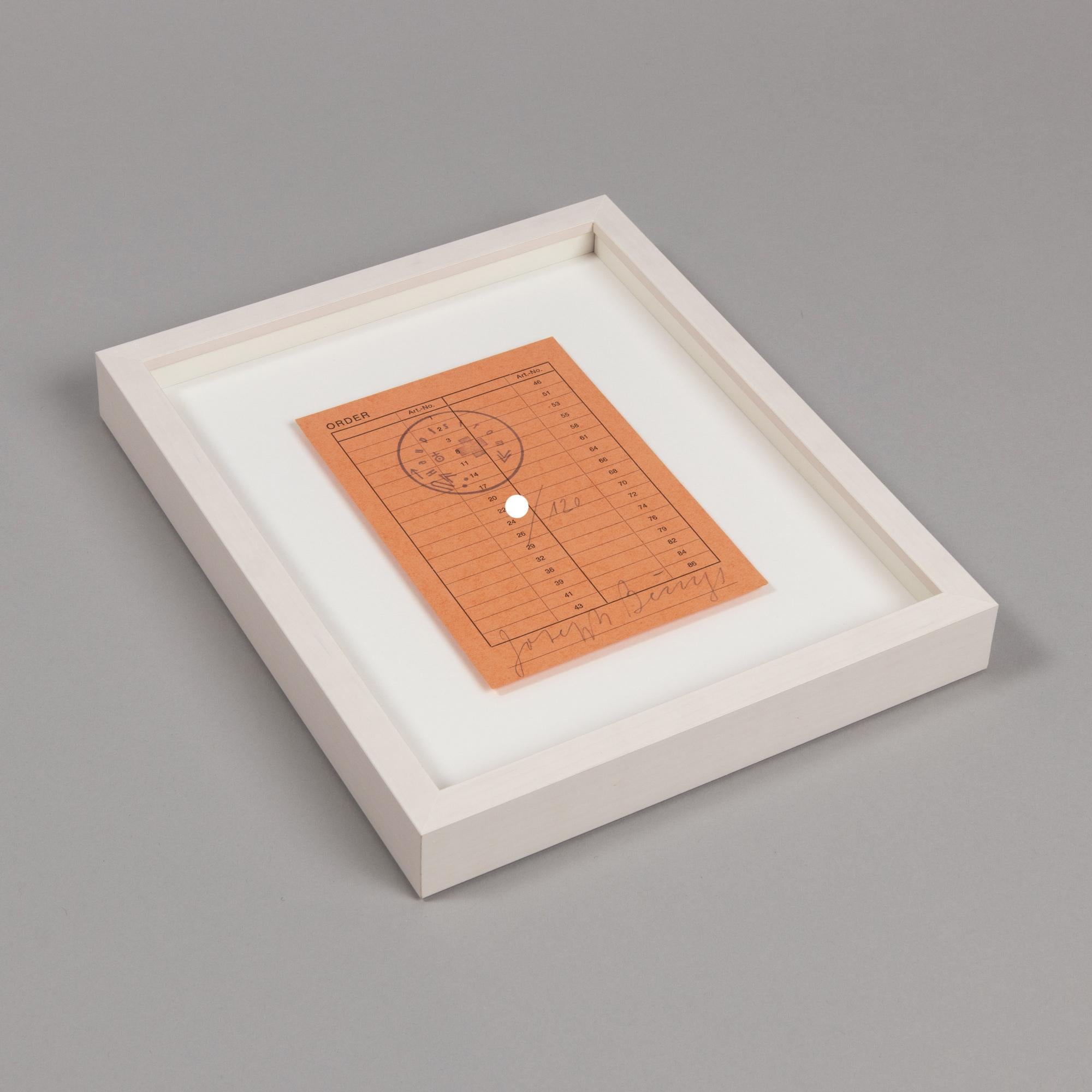 Joseph Beuys, Order - Signed Edition, Original Print, Fluxus, Post-war ART For Sale 1