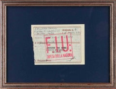 Operazione 7000 Eichen - Ricevuta originale di Joseph Beuys - 1985