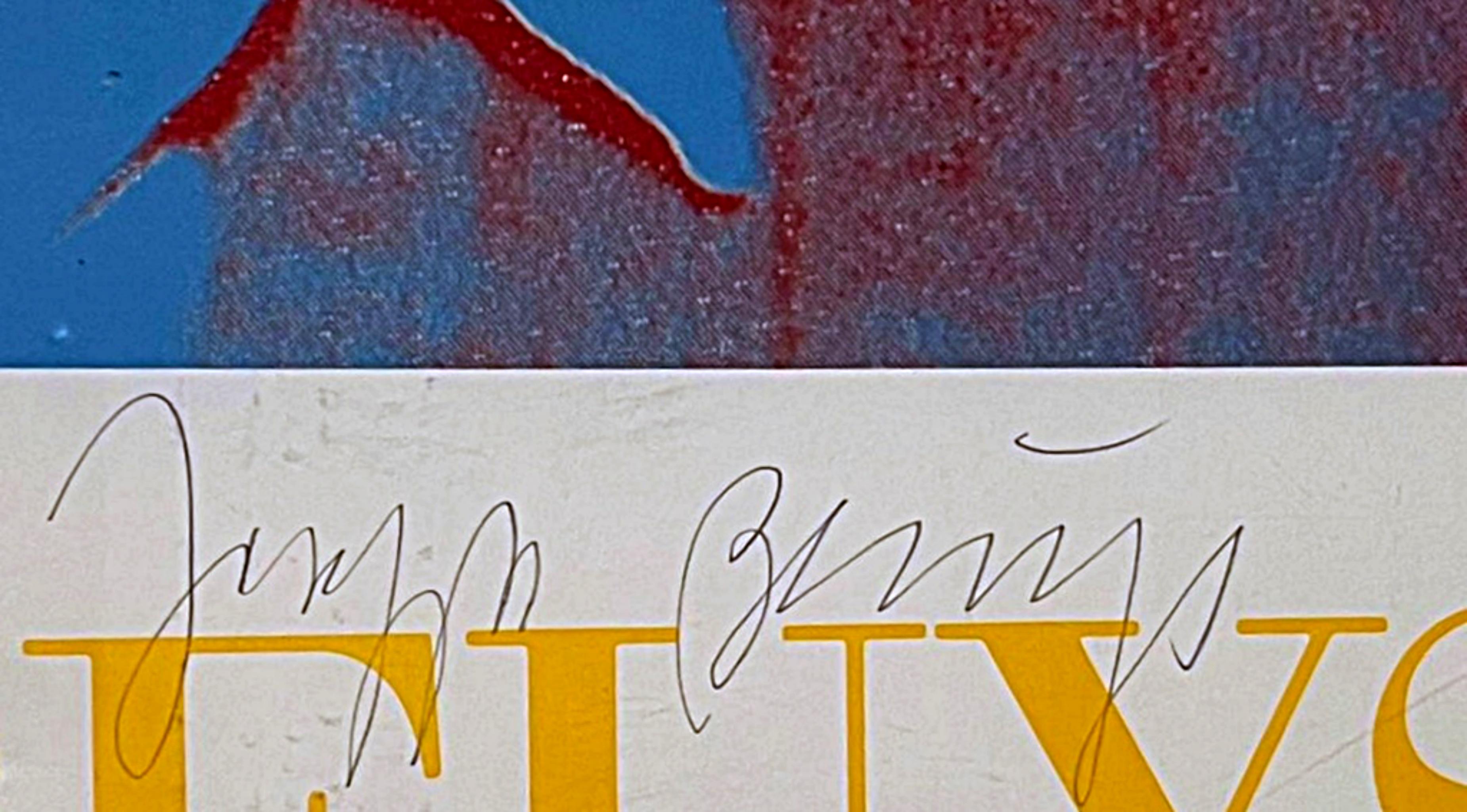 Stripes from the House of the Shaman Rare print Hand Signed ink by Joseph Beuys For Sale 2
