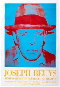 Stripes from the House of the Shaman Rare print Hand Signed ink by Joseph Beuys