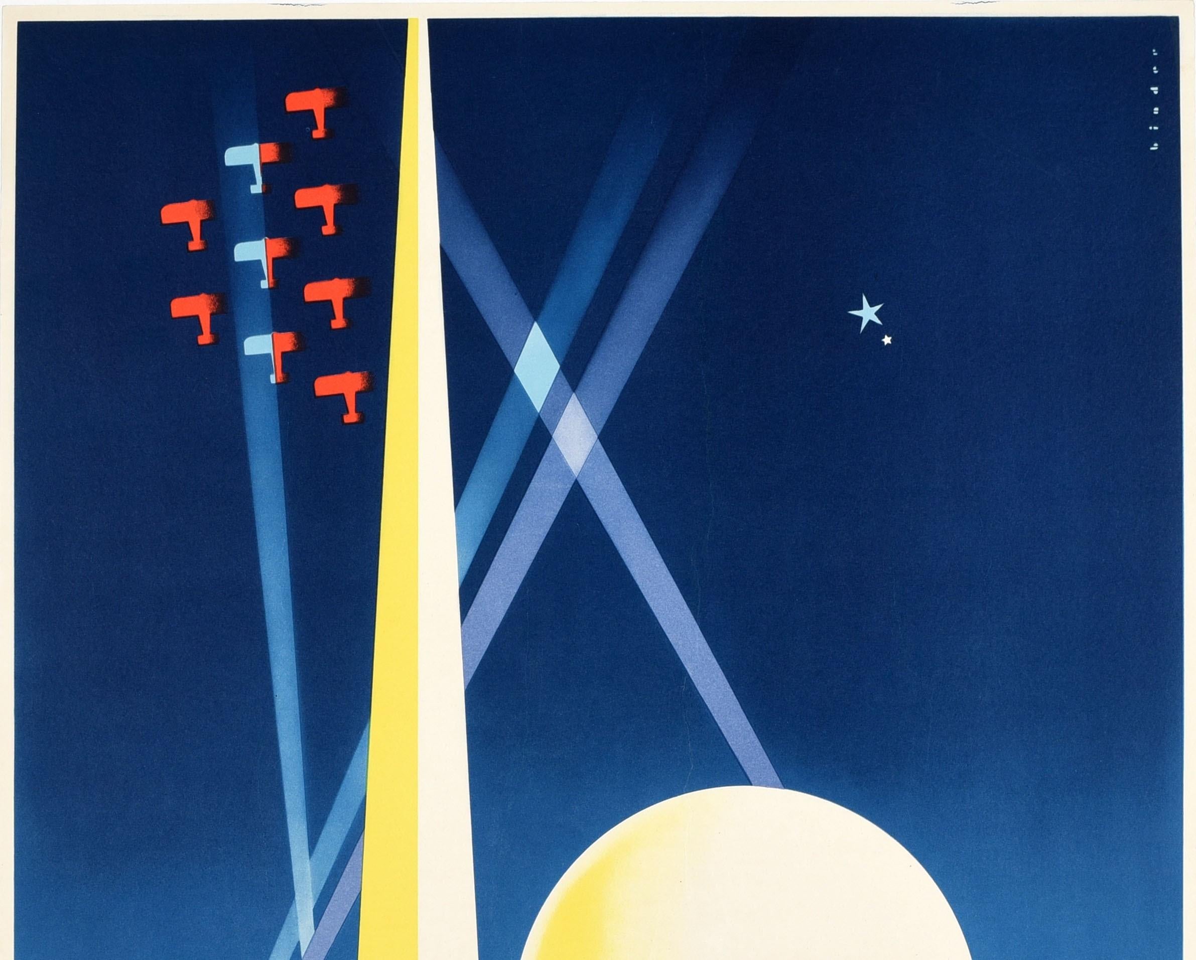 Original Vintage Poster New York World's Fair 1939 World Of Tomorrow Modernism - Print by Joseph Binder