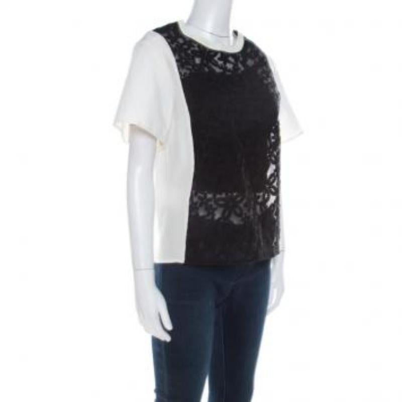 Joseph Joseph White in pelle con dettaglio floreale in pizzo Jill Broderie Anglaise Top M. in vendita 4