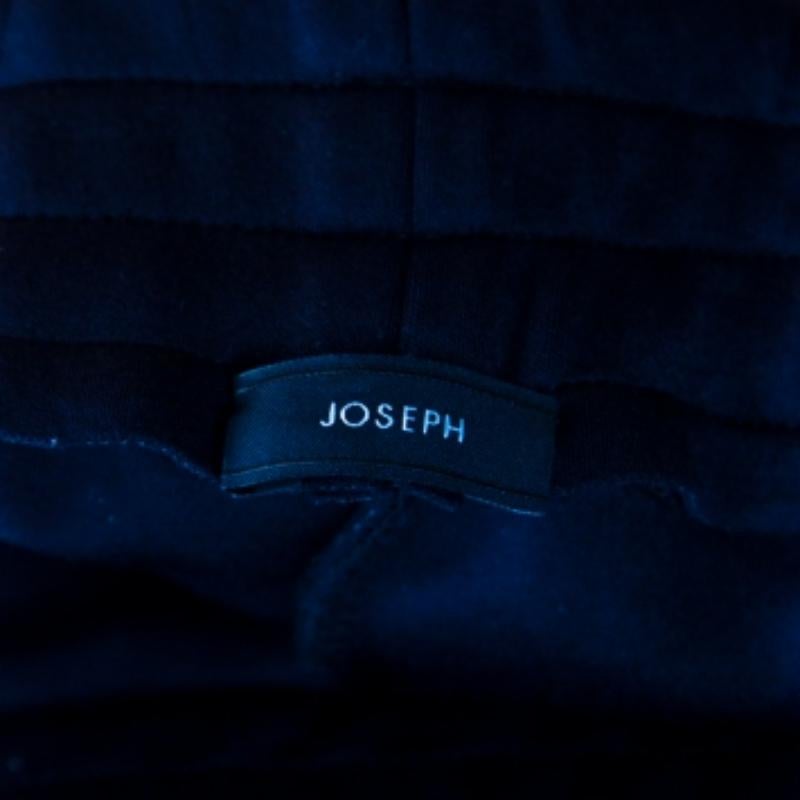 Joseph Black Contrast Side Panel Detail Jug Scuba Jersey Pants M Bon état - En vente à Dubai, Al Qouz 2