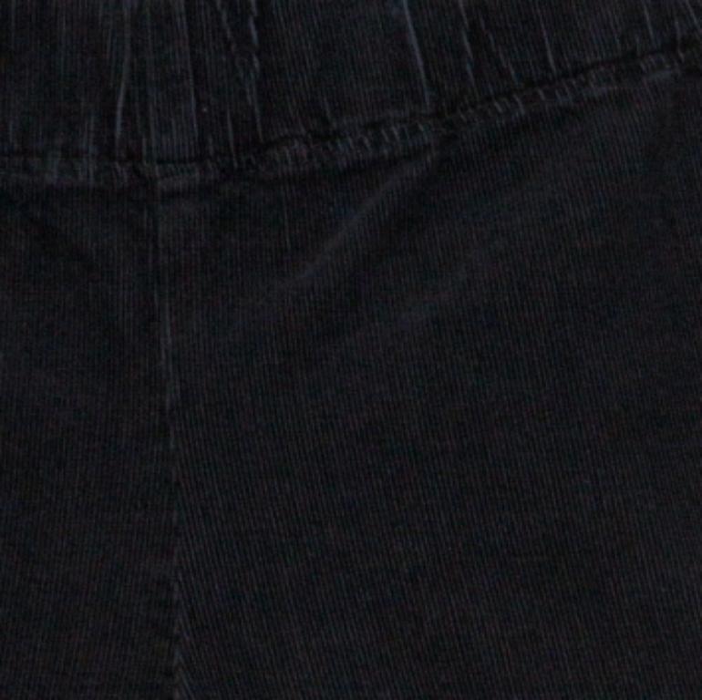 Joseph Black Cotton Elastic Waist Skinny Corduroy Trousers S Pour femmes en vente