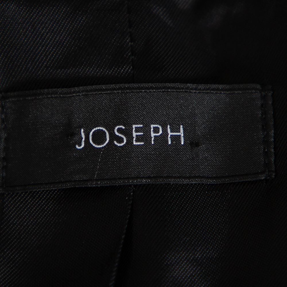 Women's Joseph Black Crepe Button Front Blazer L