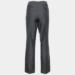 Joseph Black & Green Cravatte Jacquard Duke Trousers L
