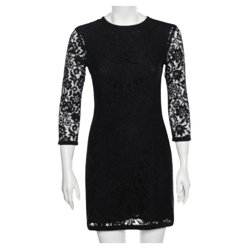 Joseph Black Lace Georgia Sheath Dress M