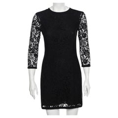 Joseph Black Lace Georgia Sheath Dress M