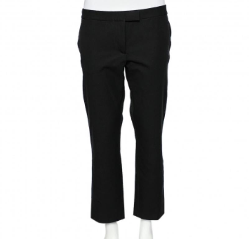 De las mujeres Joseph Negro Gabardina elástica Finley Pantalón recto M