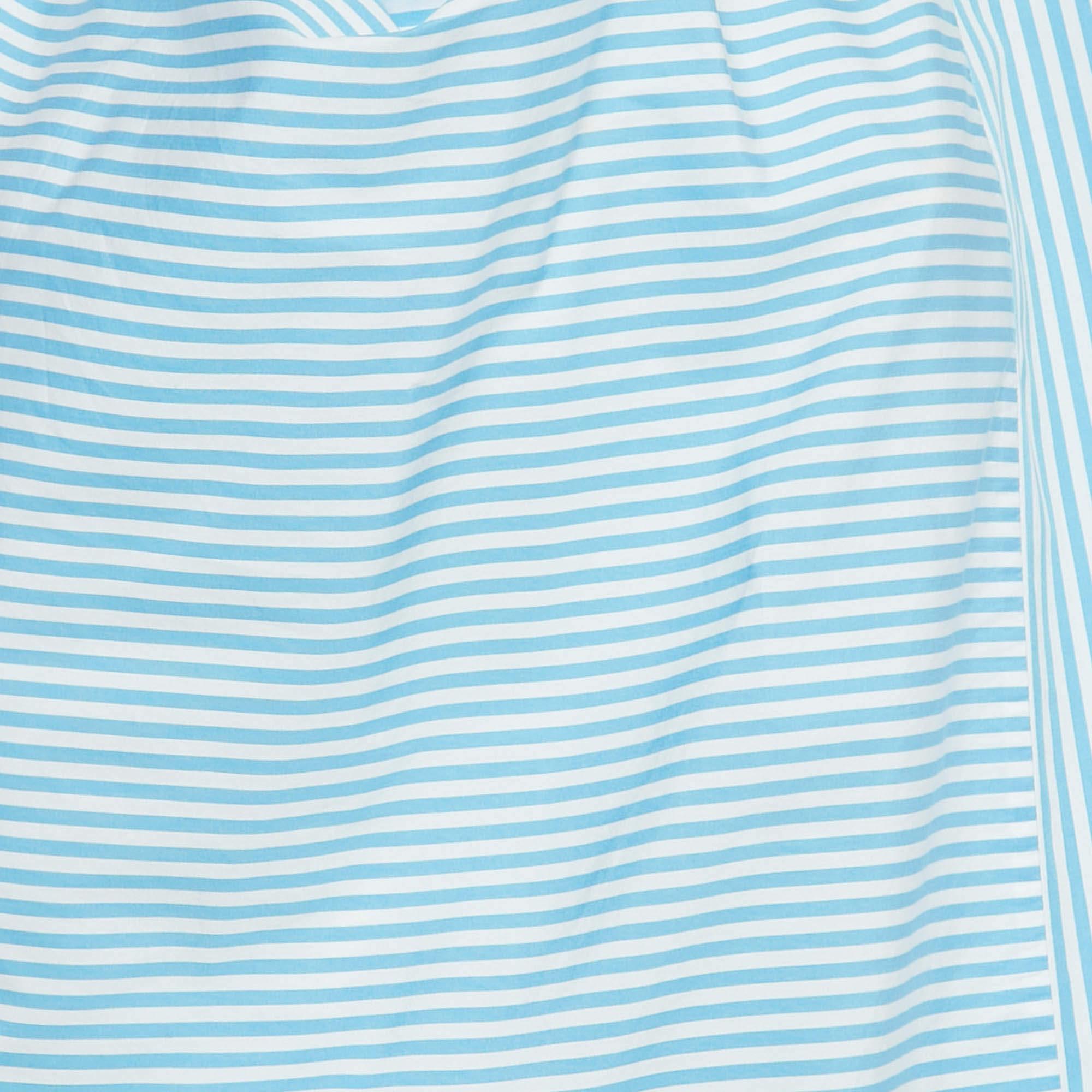 Joseph Blusa de algodón a rayas azul caramelo Arran M Azul en venta