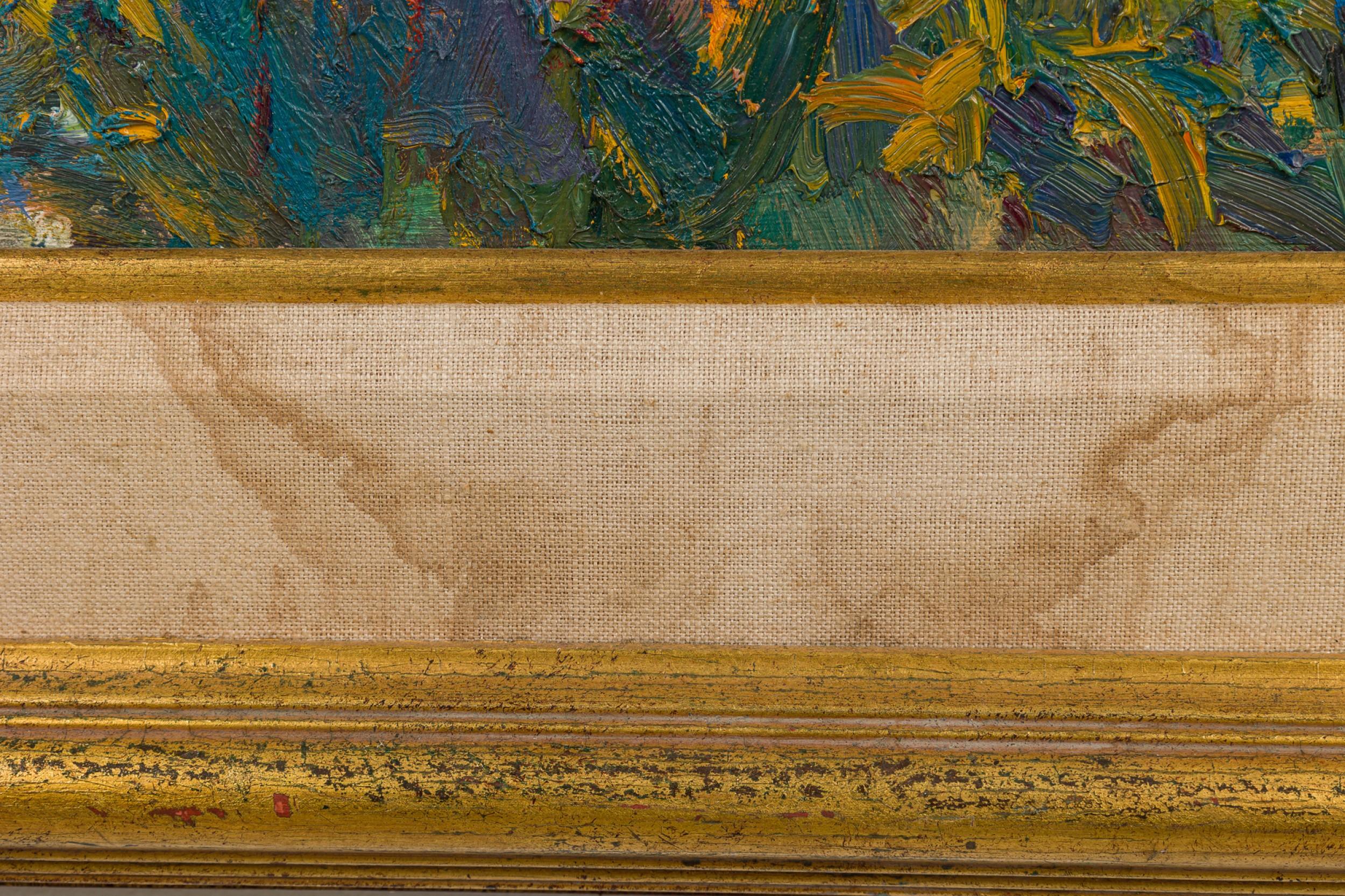 Joseph Breza Amerikanische Zeitgenössische Impressionistische Blumenlandschaft Gemälde im Angebot 1