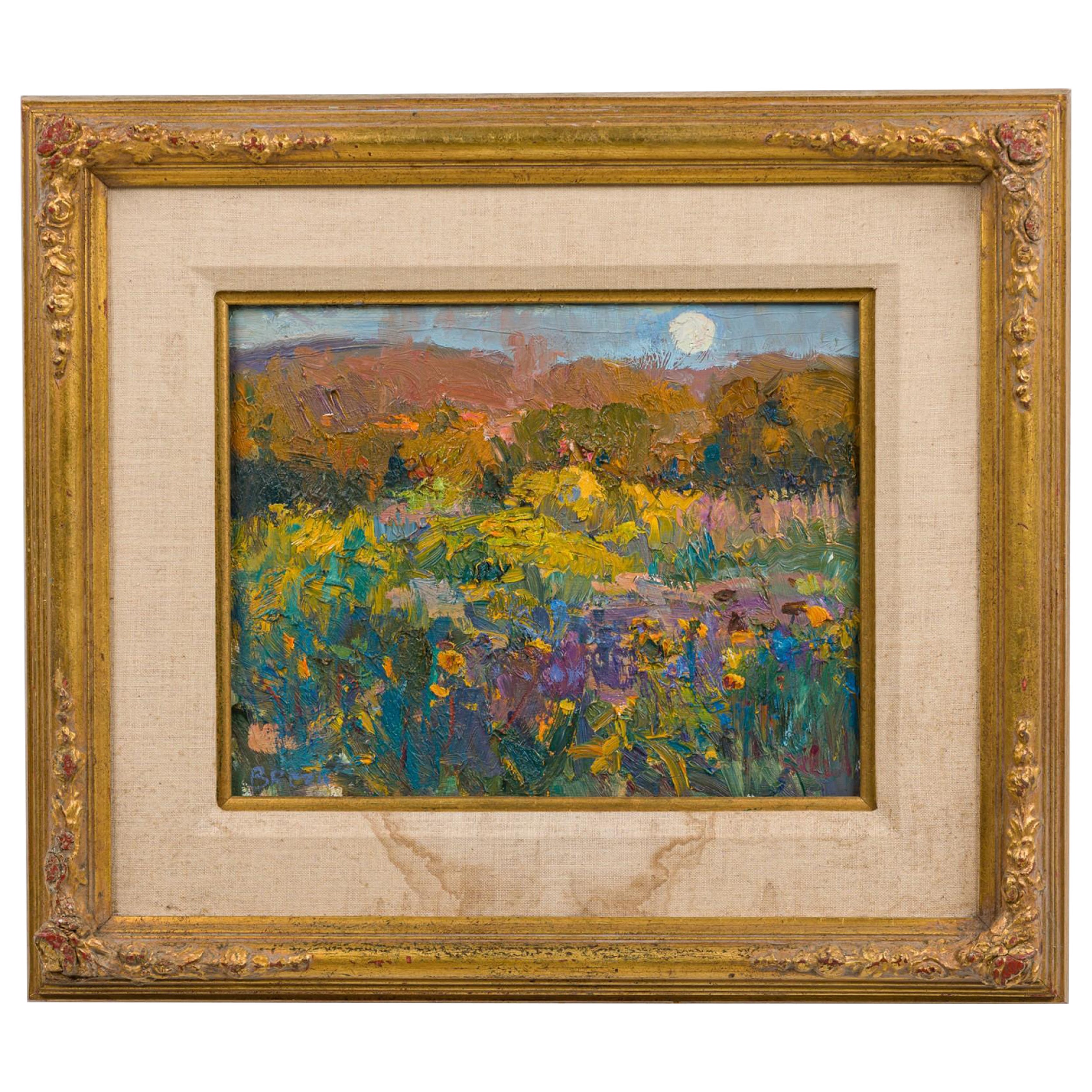 Joseph Breza American Contemporary Impressionistic Floral Landscape Painting