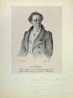 Porträt eines Gentleman - Lithographie von Joseph Brodtmann - Anfang des 19. Jahrhunderts