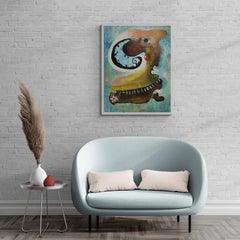 Death Of My Sister’s House (Hummingbird, Portrait, Storytelling, Oil Painting)