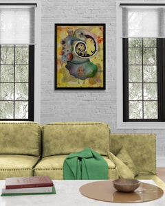 My Problems Hump (Hummingbird, portrait, narration, peinture à l'huile)