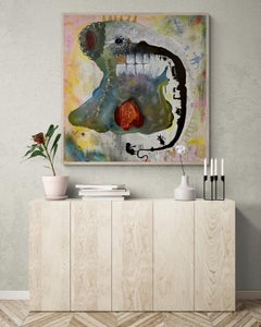 The Devil's Tooth (Kolibri, Porträt, Geschichtenerzählen, Ölgemälde)