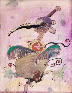 Wee One 15 (Hommingbird, portrait, narration, peinture à l'huile)