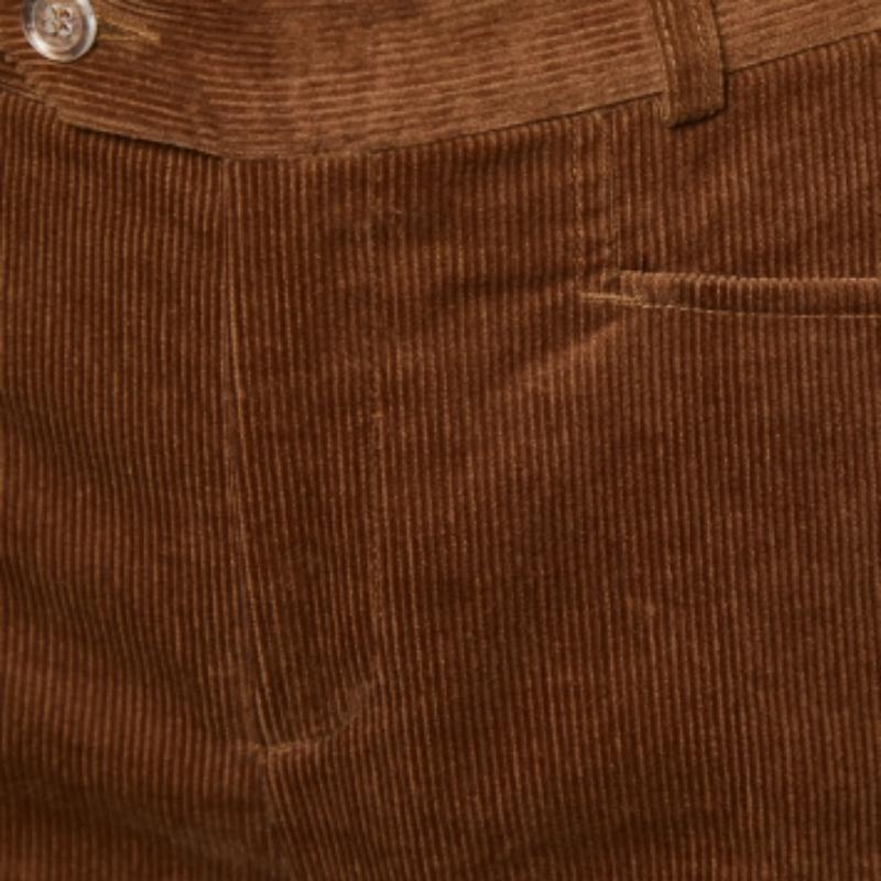 Joseph Pantaloni svasati in velluto a coste marrone M. I. in vendita 1