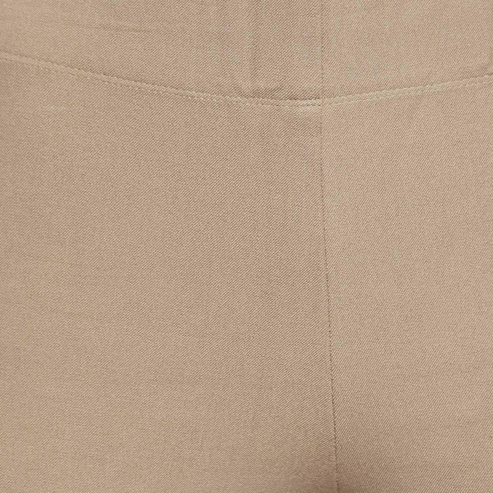 Joseph Brown Stretch Gabardine Tight Fit Leggings M In Excellent Condition In Dubai, Al Qouz 2