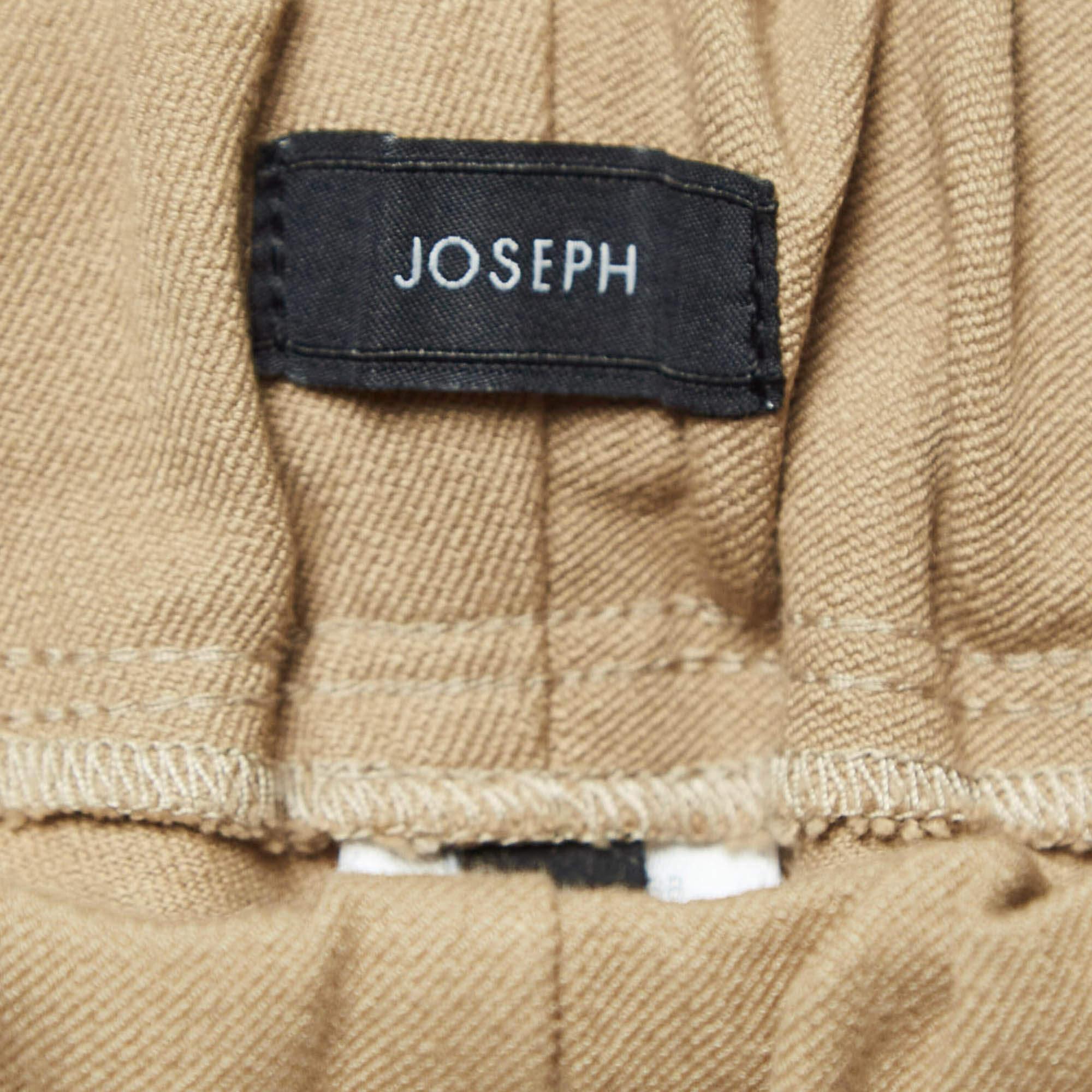 Joseph Brown Stretch Gabardine Tight Fit Leggings M In Good Condition In Dubai, Al Qouz 2