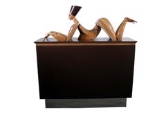 Joseph Bulone the Sphinx Contemporary Egyptian Wood Sculpture Cranbrook Artist