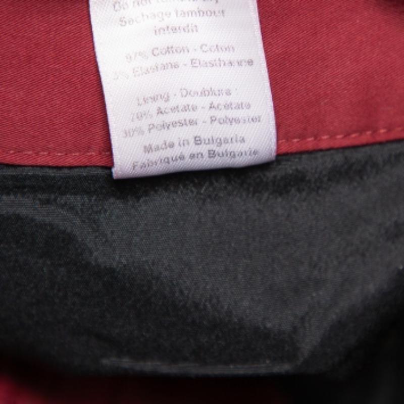 Brown Joseph Burgundy Cotton Chino Pants S For Sale