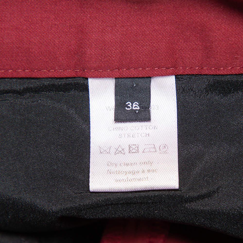 Women's Joseph Burgundy Cotton Chino Pants S