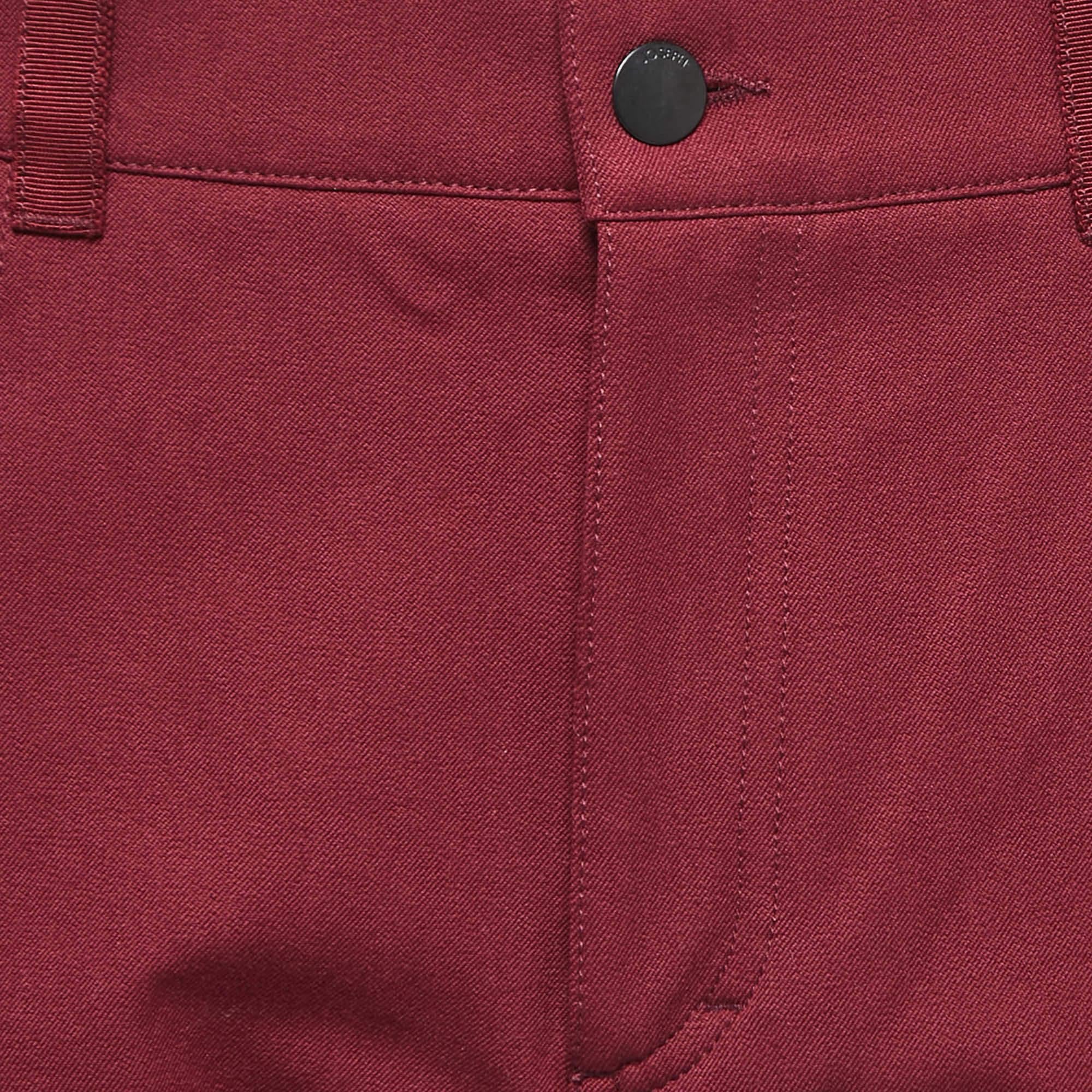 Brown Joseph Burgundy Stretch Denim Jeans M Waist 30