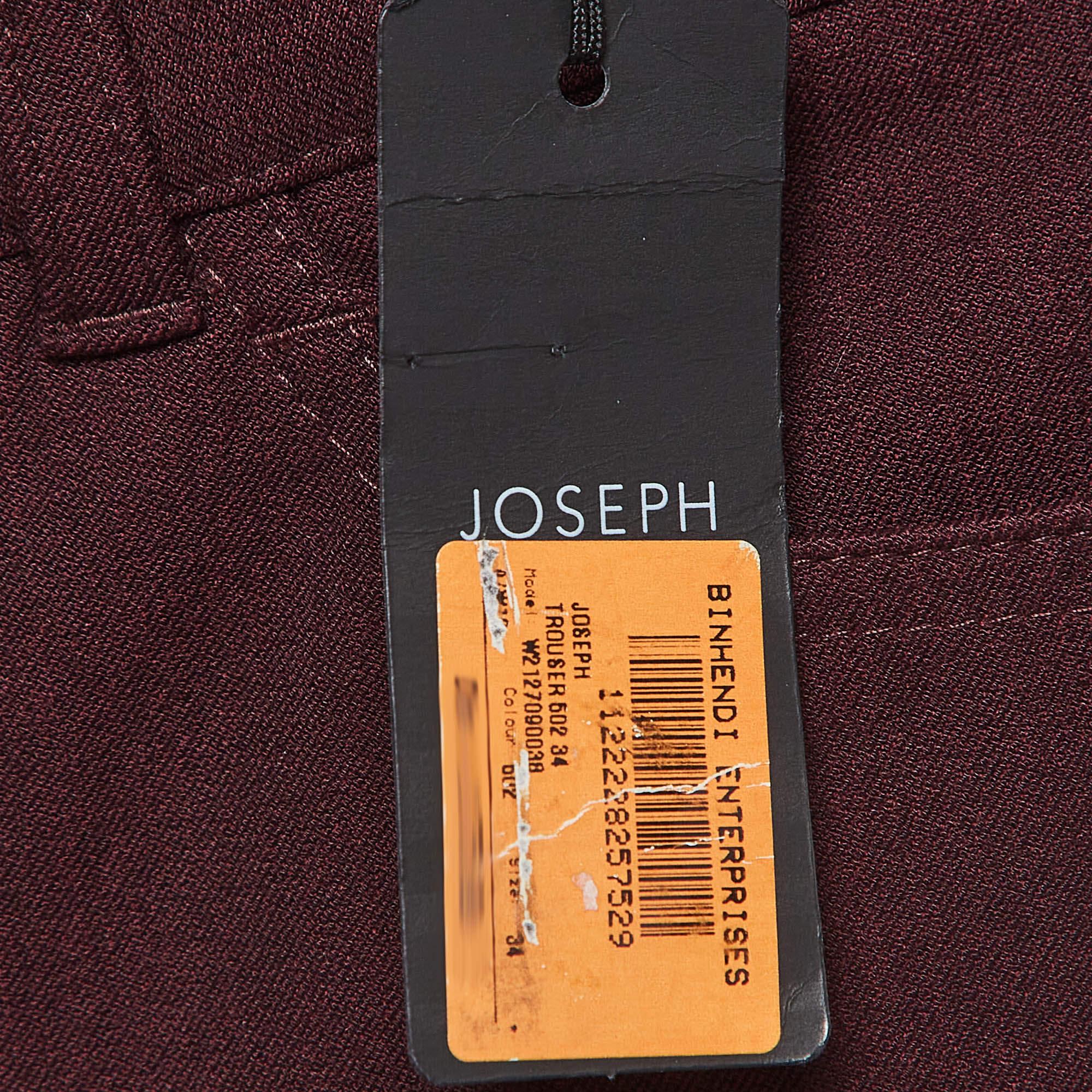 Women's Joseph Burgundy Stretch Knit Skinny Jeans S Waist 24