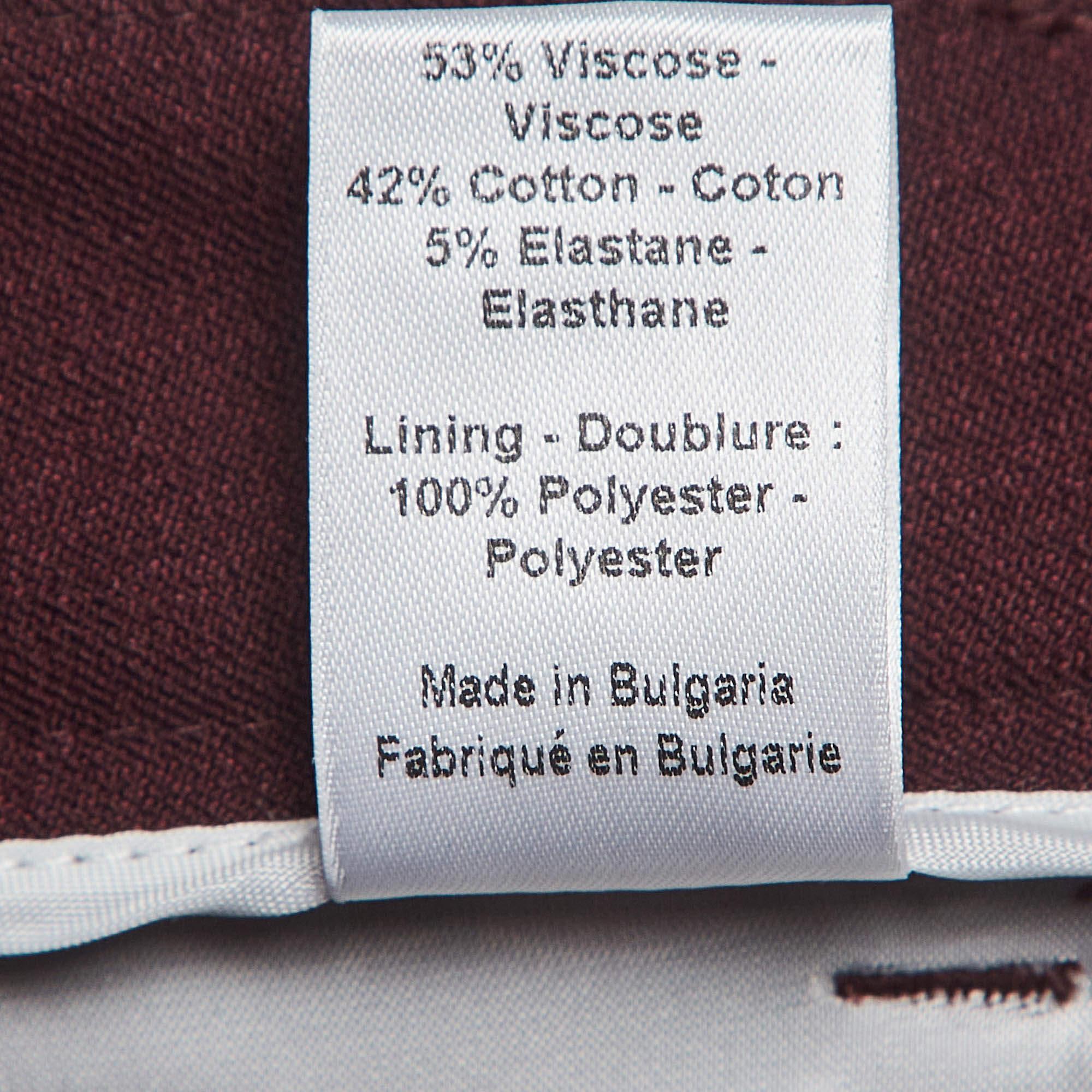 Joseph Burgundy Stretch Knit Skinny Jeans S Waist 24