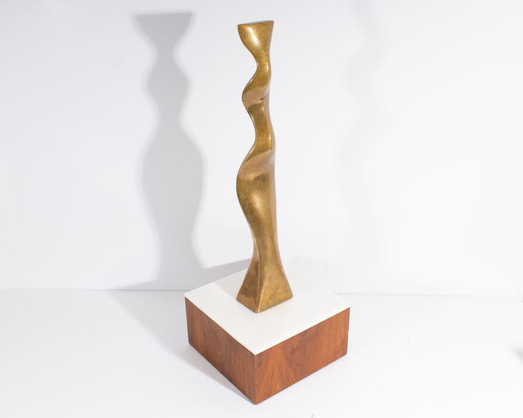 Modern Joseph Burlini Signed 1980 Limited Edition Bronze Sculpture  For Sale