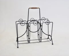 Joseph Burlini Style Iron Magazine Rack