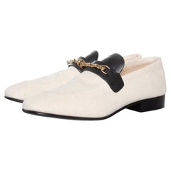 Joseph, Canvas penny loafers