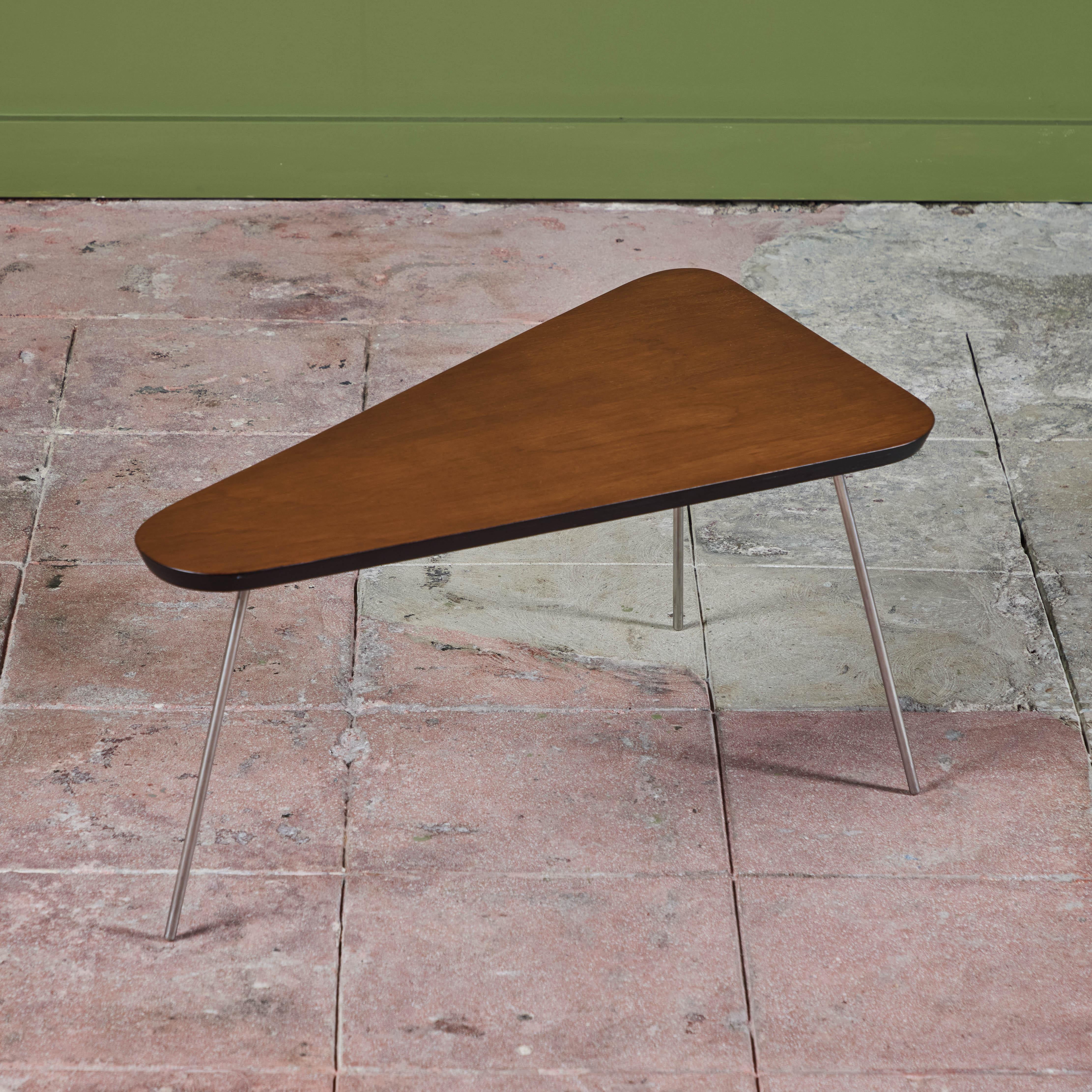 20th Century Joseph Carriero Triangular Tripod Side Table for Pine and Barker For Sale