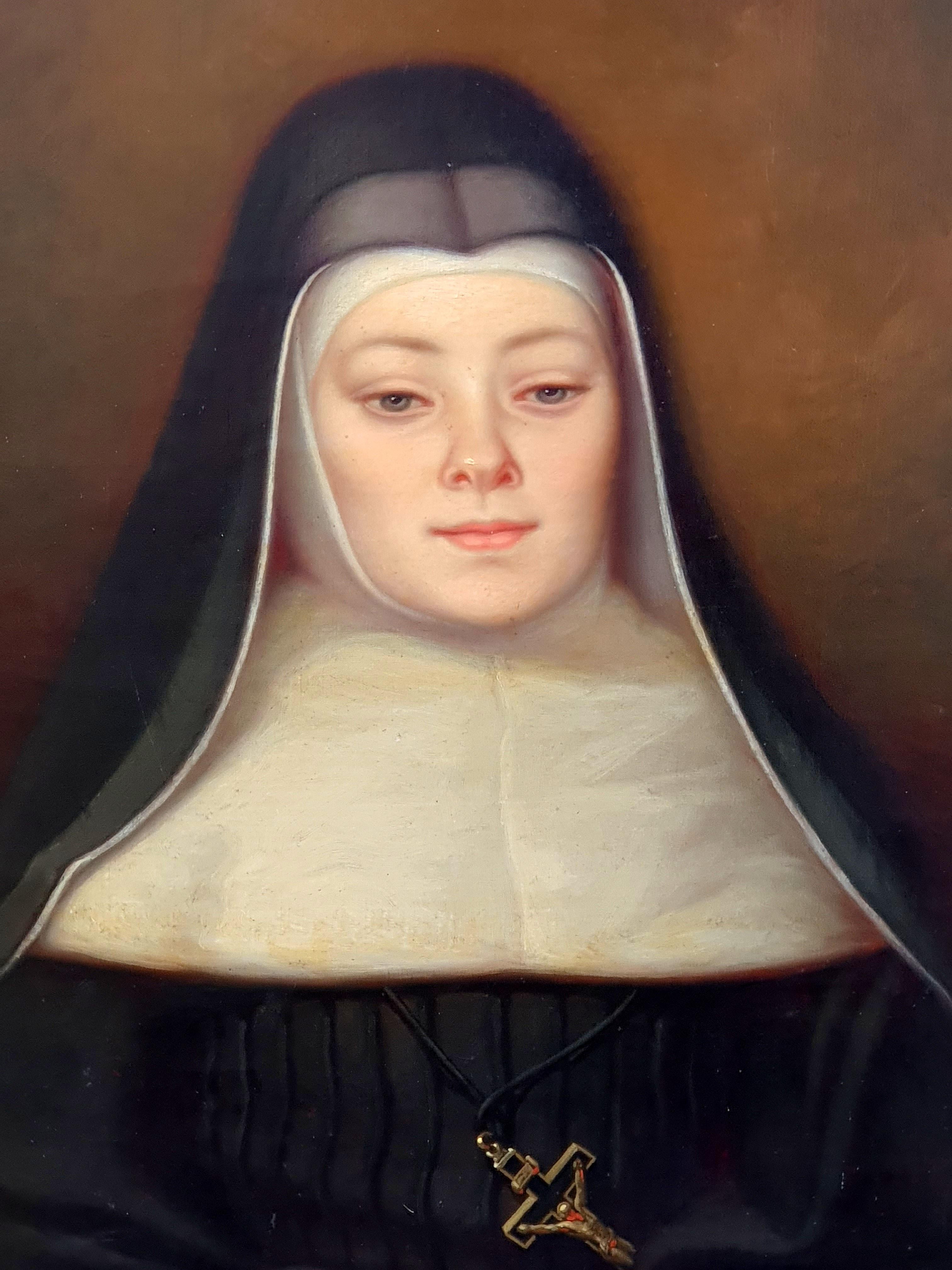 Joseph Castanié, peintre aveyronnais, Portrait de nonne en vente 4