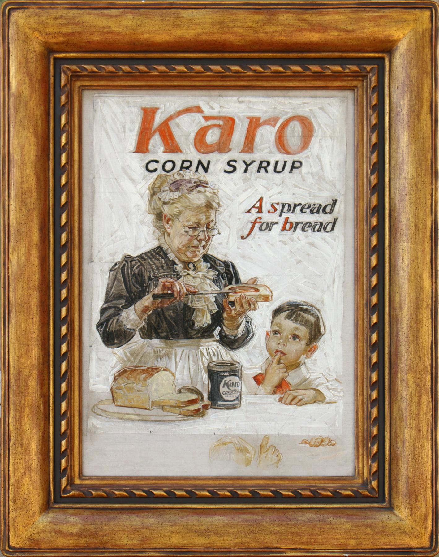 A Spread for Bread, Karo Corn Syrup Advertisement - Painting by Joseph Christian Leyendecker