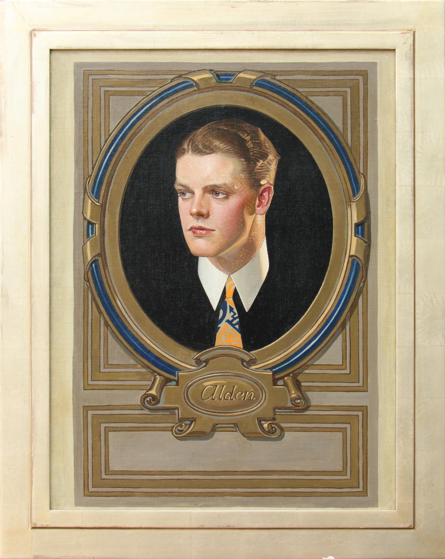 Alden, Arrow Collar Advertisement, 1922 - Painting by Joseph Christian Leyendecker