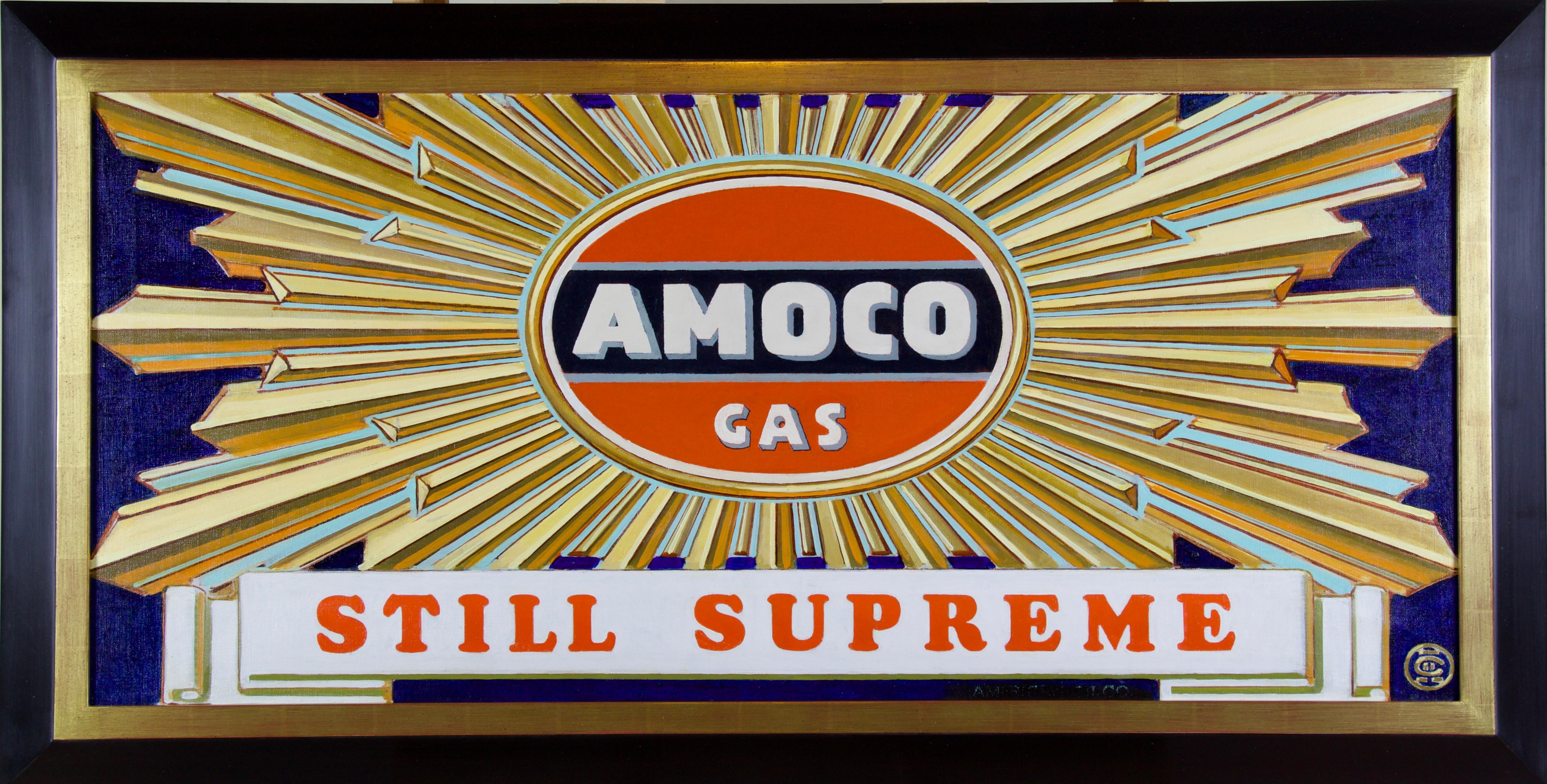 Amoco Gas Advertisement - Painting by Joseph Christian Leyendecker
