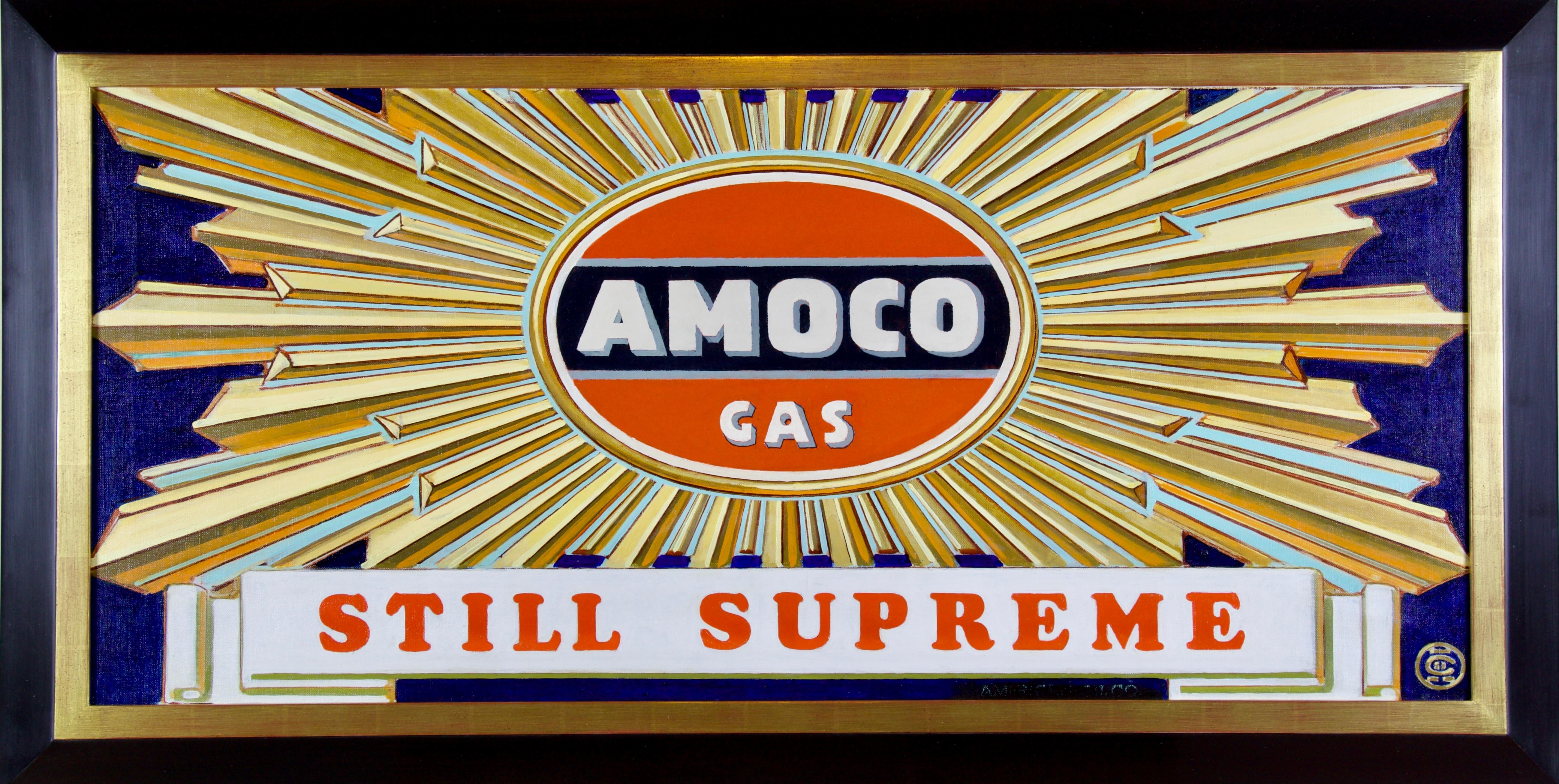 Joseph Christian Leyendecker Figurative Painting - Amoco Gas Advertisement