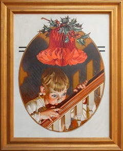 Christmas Peek, Saturday Evening Post Cover